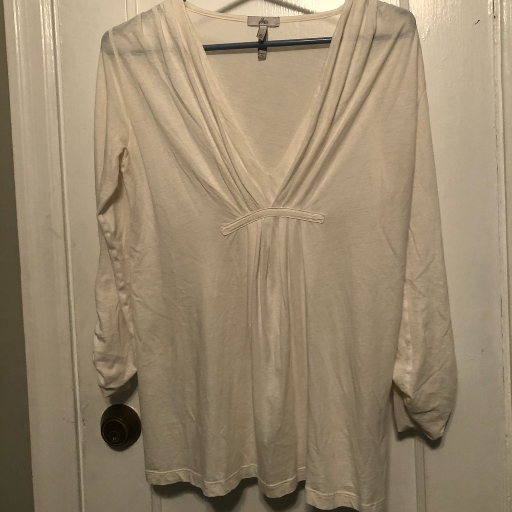3/4 Sleeve Joie White Too Blouse Shirt